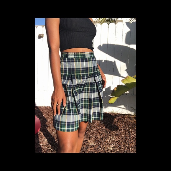 90s AUTHENTIC PLAD PLEATED SCHOOLGIRL SKIRT✨✨ - Picture 3 of 7
